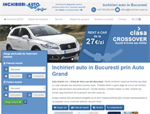 Tablet Screenshot of inchirieri-auto.ro